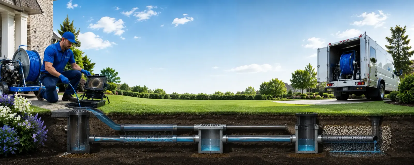 Outdoor drain cleaning information for Crum Lynne, PA